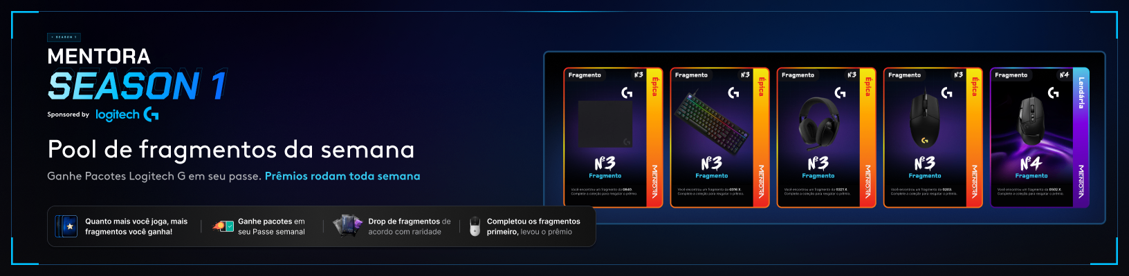 Passe de Batalha Mentora com Logitech G